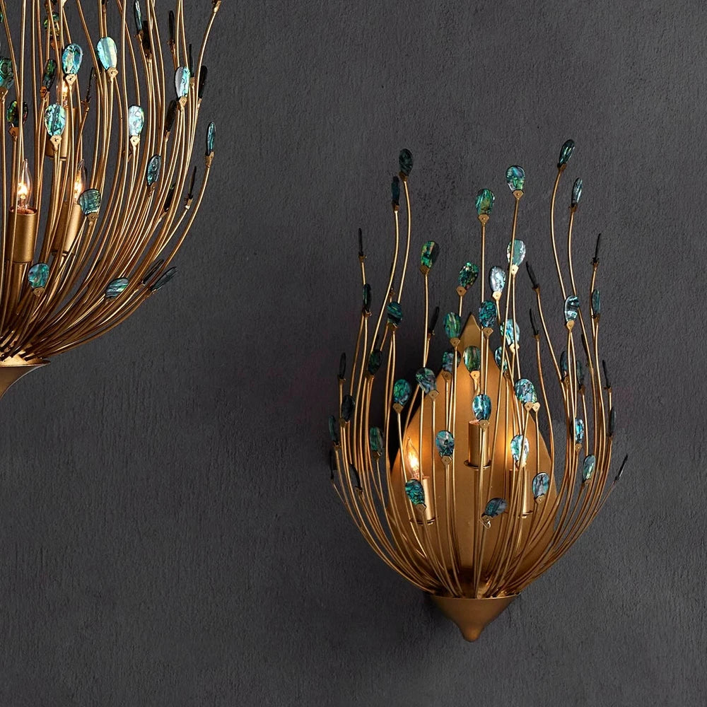 Delphos 3 Wall Light - Contemporary Gold