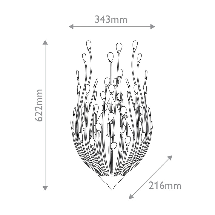 Delphos 3 Wall Light - Contemporary Gold