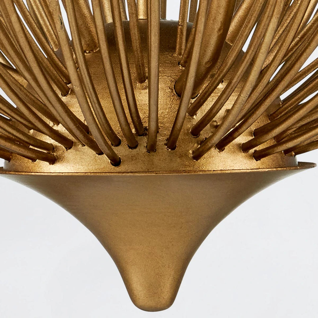 Delphos 6 Chandelier - Contemporary Gold