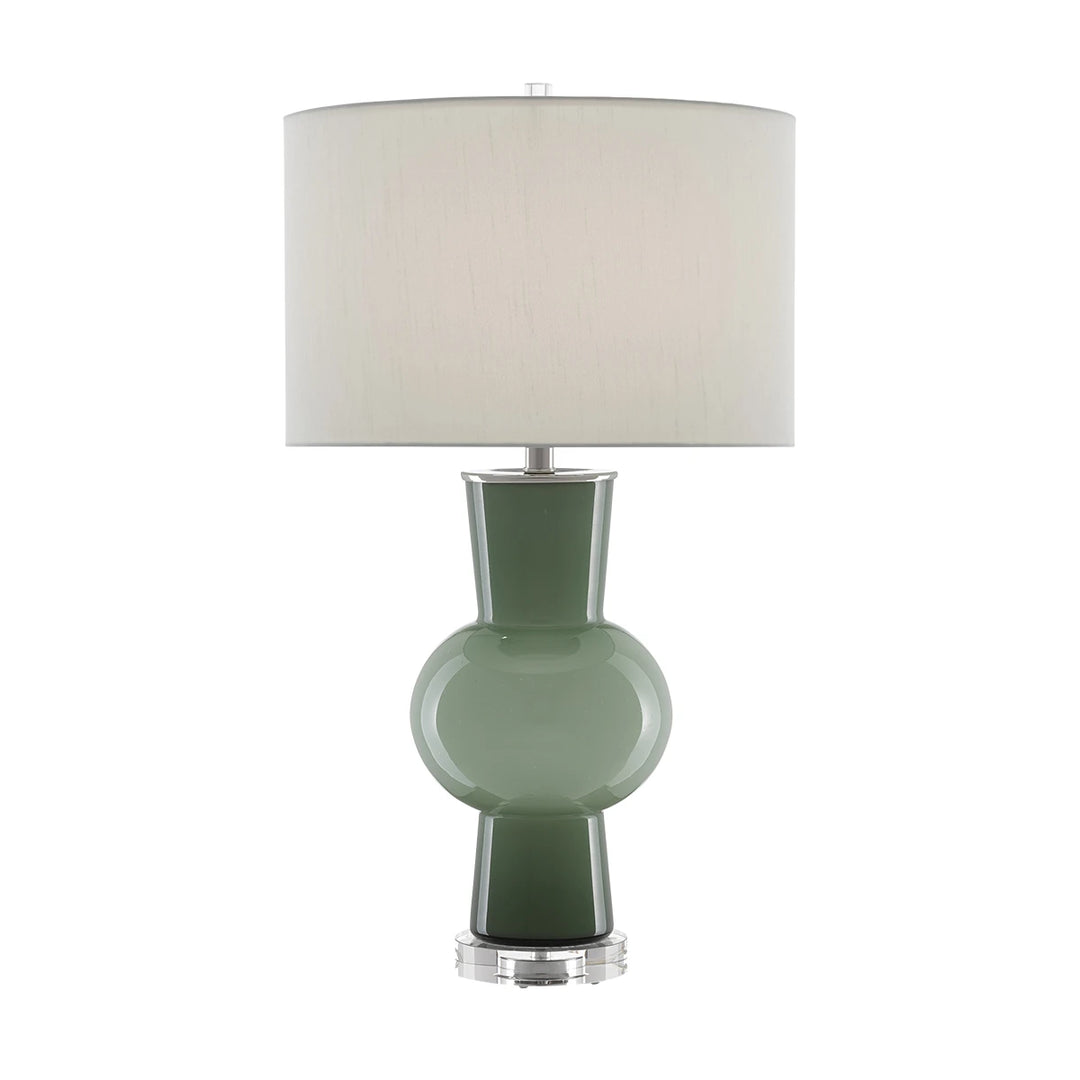 Duende 1 Table Lamp - Green & Polished Nickel