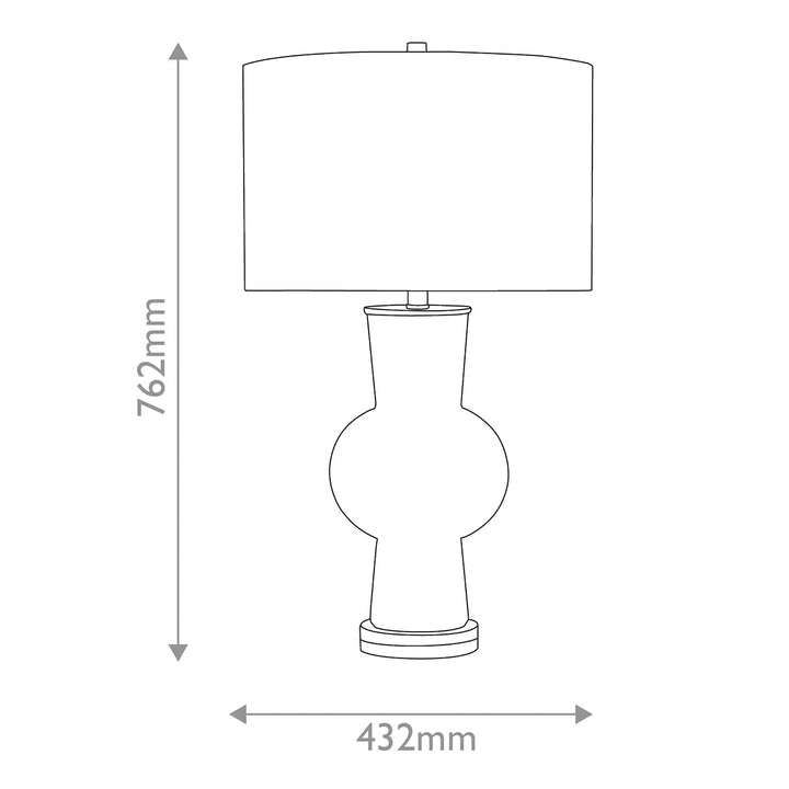 Duende 1 Table Lamp - Green & Polished Nickel