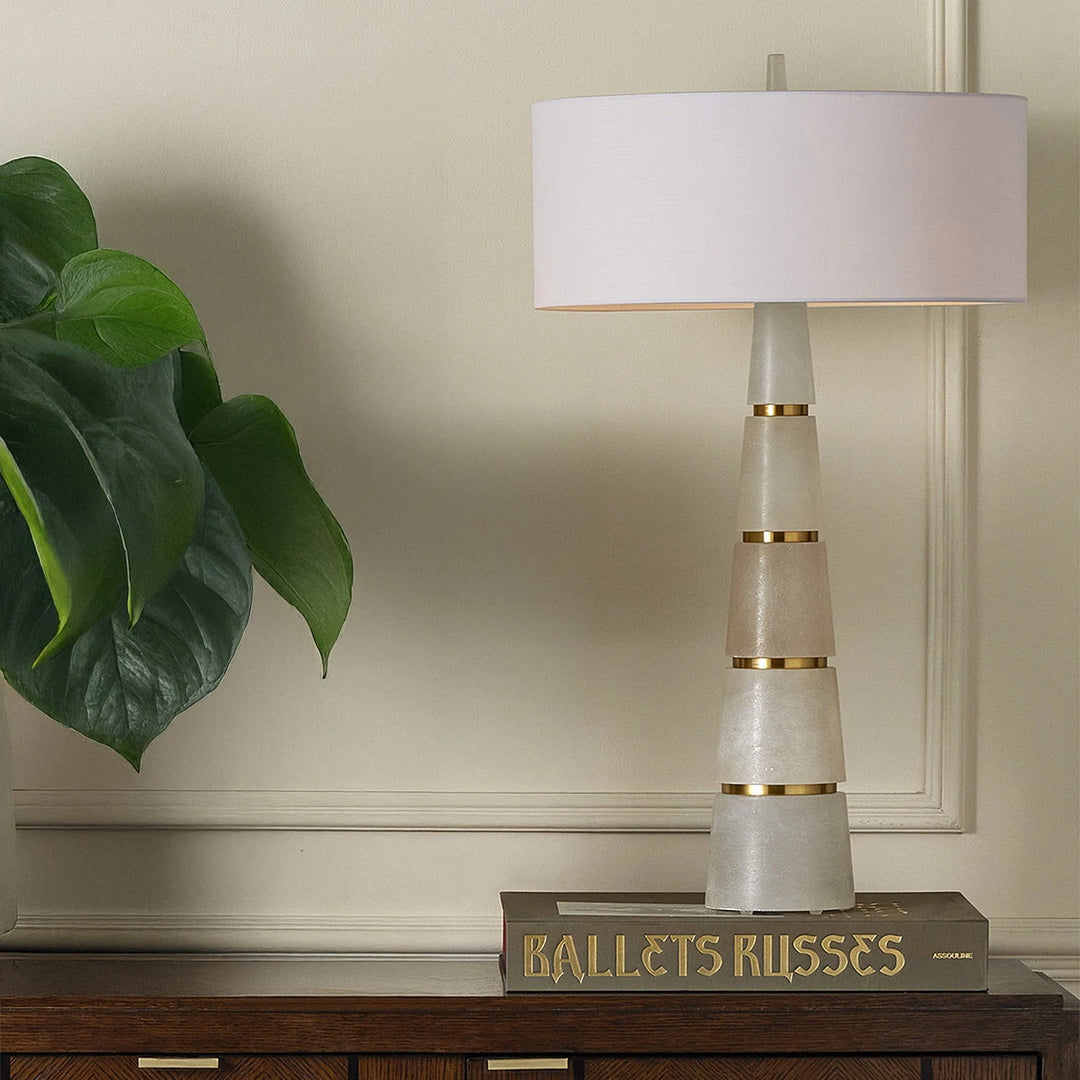 Eleanora 2 Table Lamp - Natural Brass