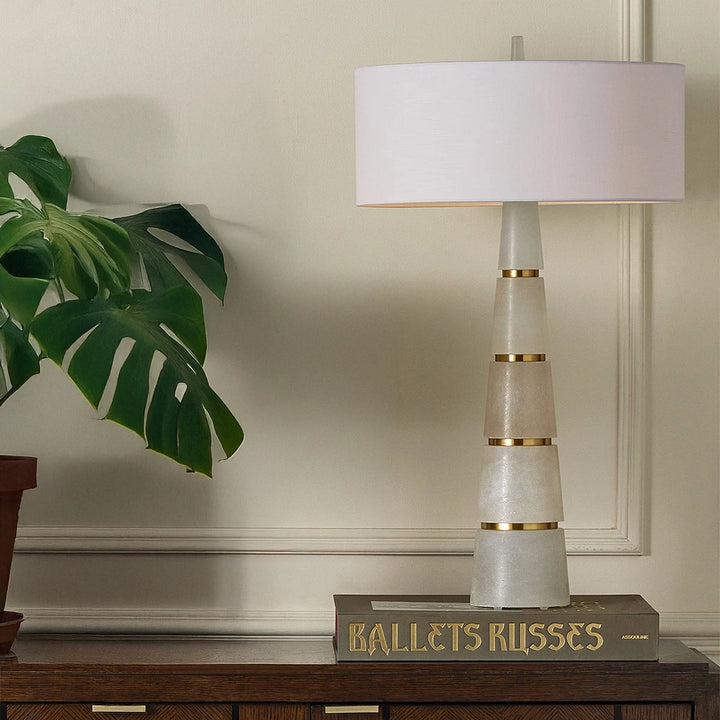 Eleanora 2 Table Lamp - Natural Brass