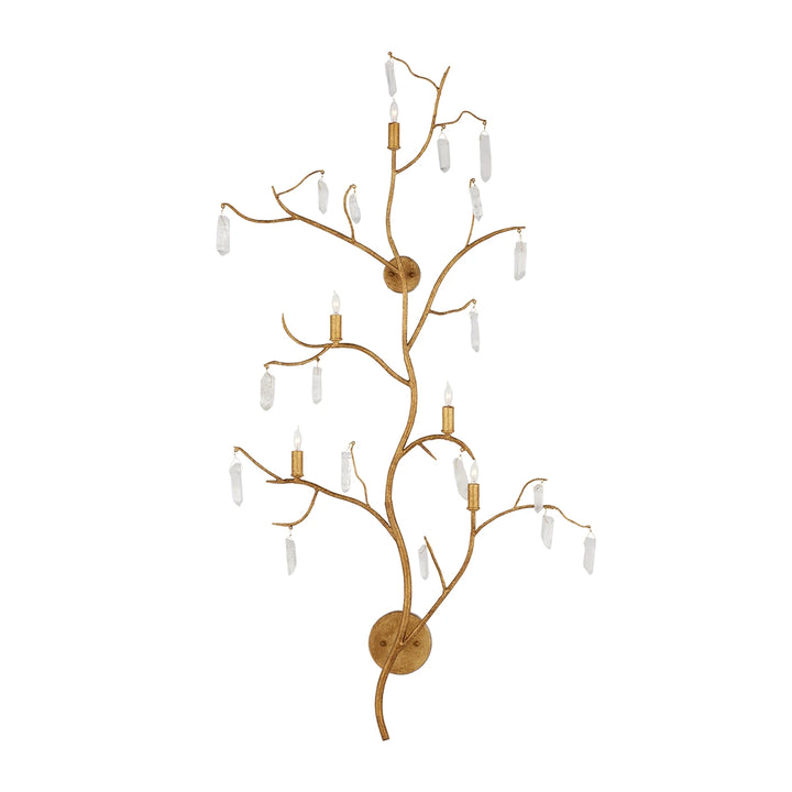 Forest Light 5 Large Wall Light - Washed Lucerne Gold