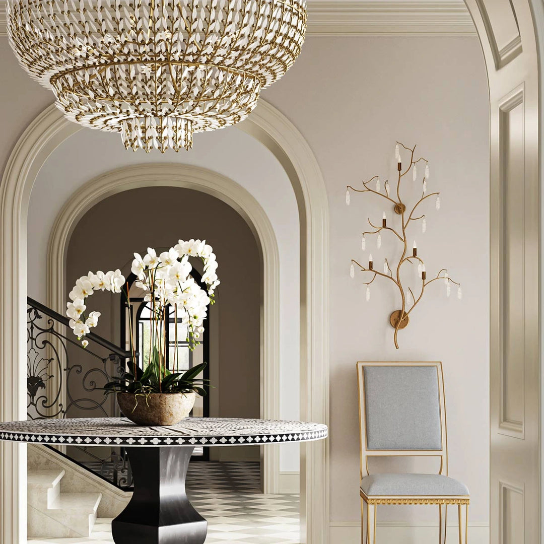 Forest Light 5 Large Wall Light - Washed Lucerne Gold