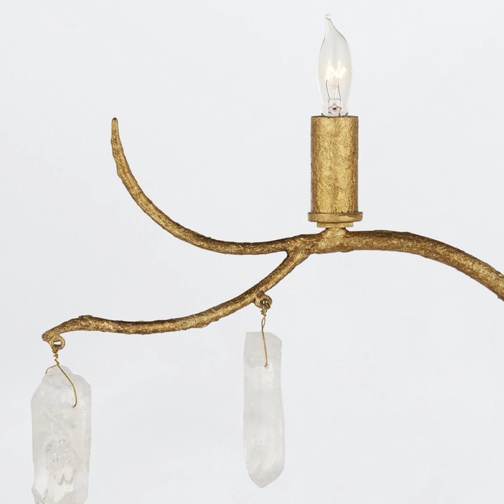 Forest Light 5 Large Wall Light - Washed Lucerne Gold