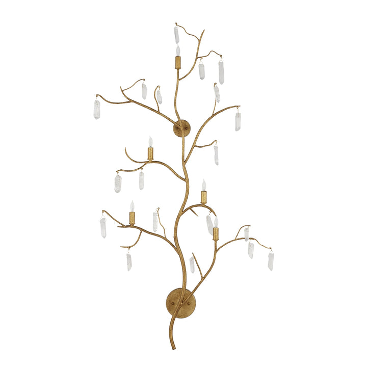 Forest Light 5 Large Wall Light - Washed Lucerne Gold