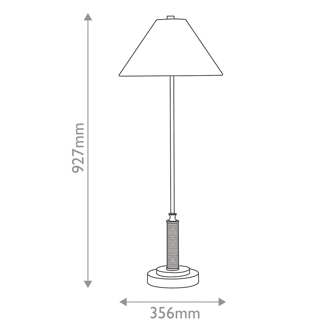 Ippolito 1 Console Lamp - Antique Brass