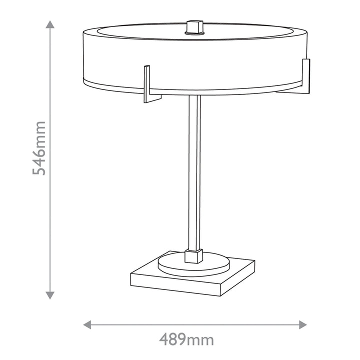 Jacobi 3 Table Lamp - Antique Brass