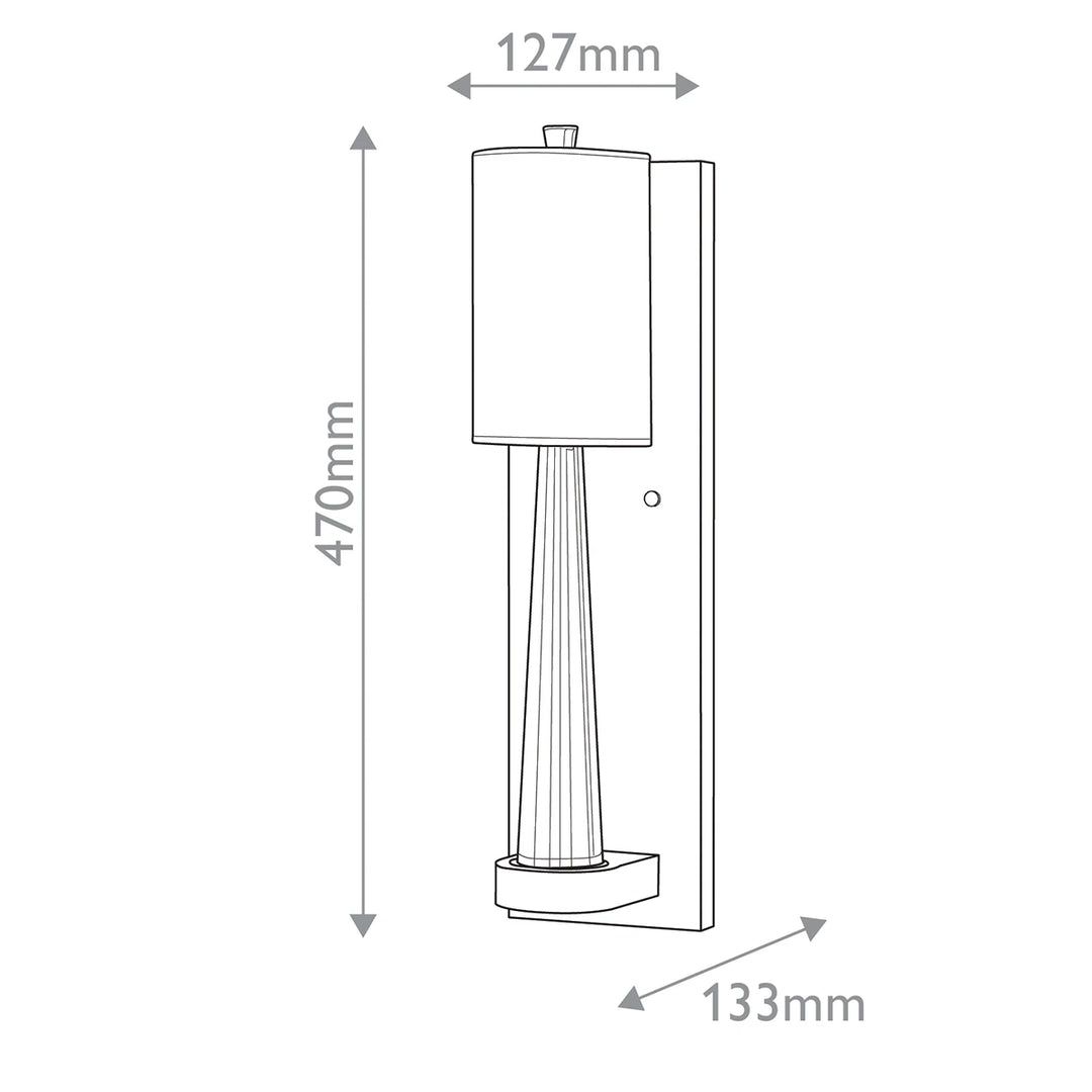 Junia 1 Wall Light - Oil Rubbed Bronze