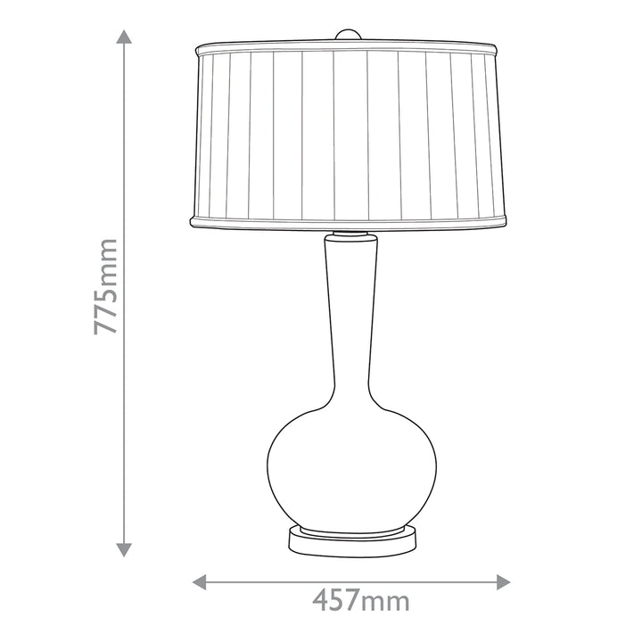 Lamartine 1 Table Lamp - Antique Brass
