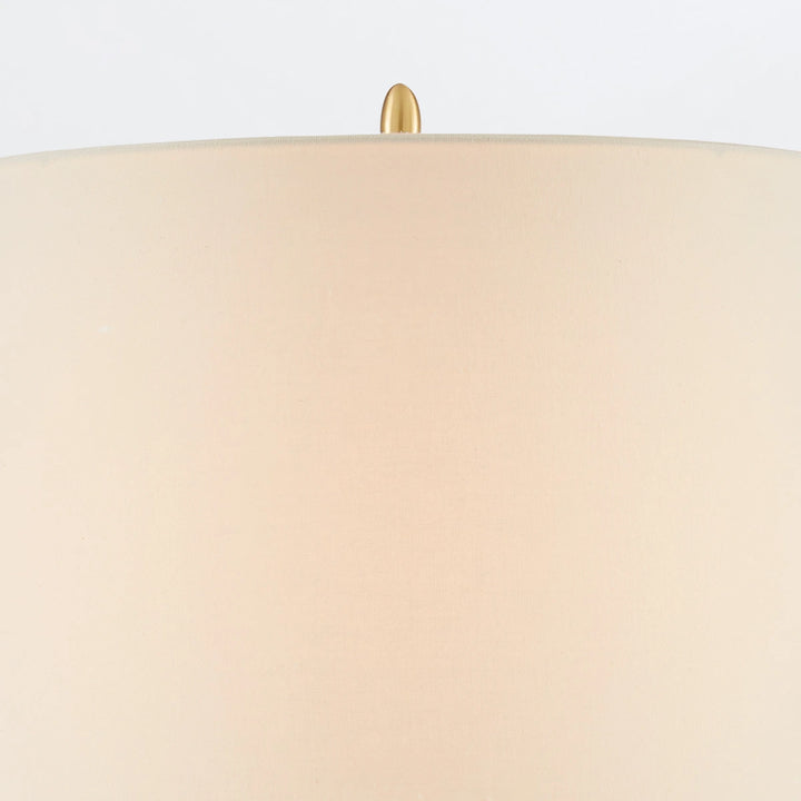 Lynton 1 Table Lamp - Cream Crackle & Brass