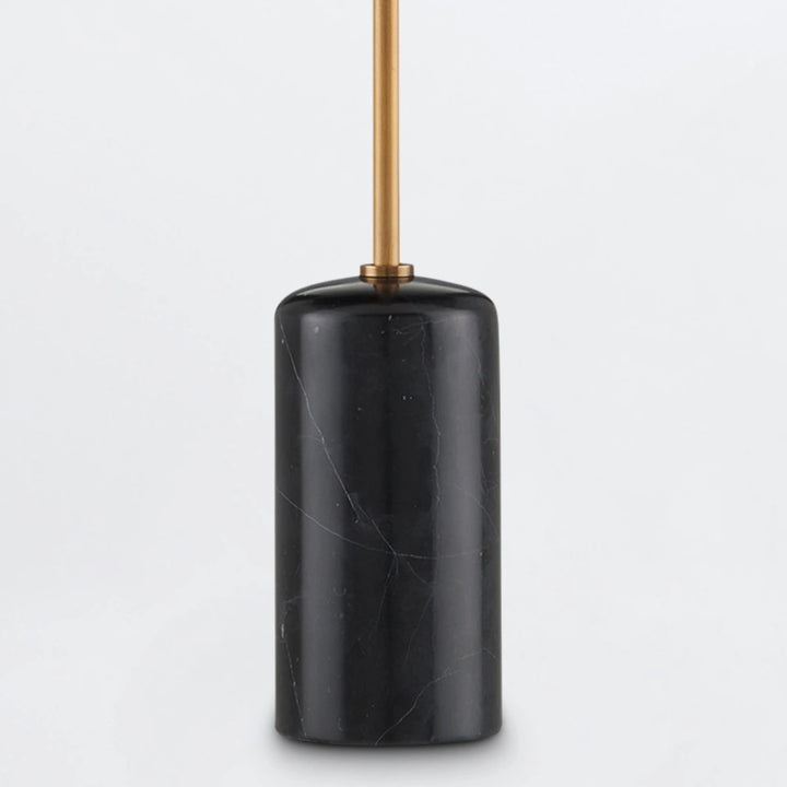 Martini 1 Torchiere Table Lamp - Brushed Brass & Black