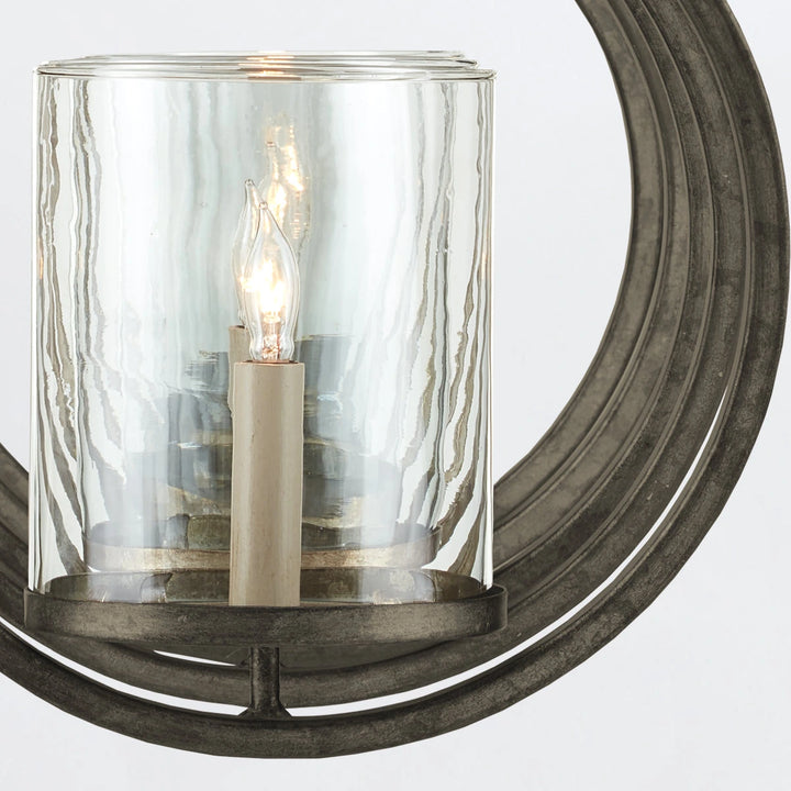 Maximus 5 Medium Chandelier - Pyrite Bronze & Clear