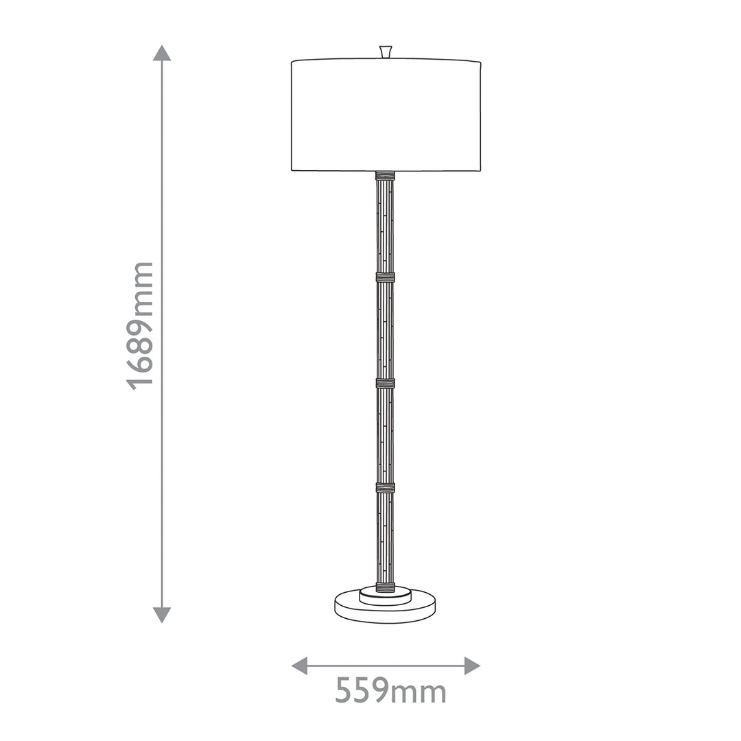 Reed 1 Floor Lamp - Black