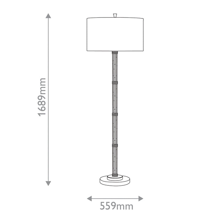 Reed 1 Floor Lamp - Black
