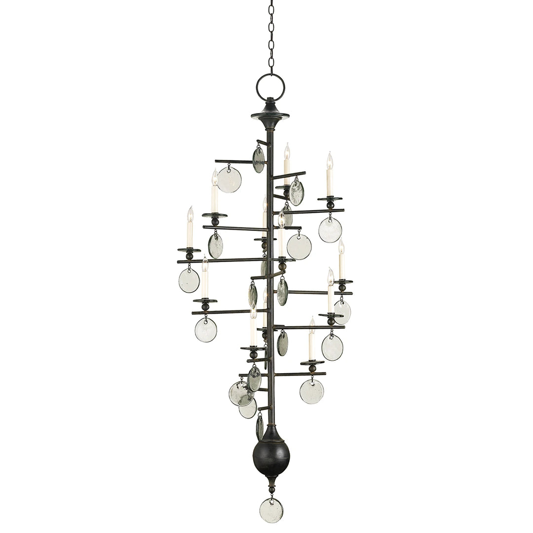 Sethos 12 Long Chandelier - Old Iron