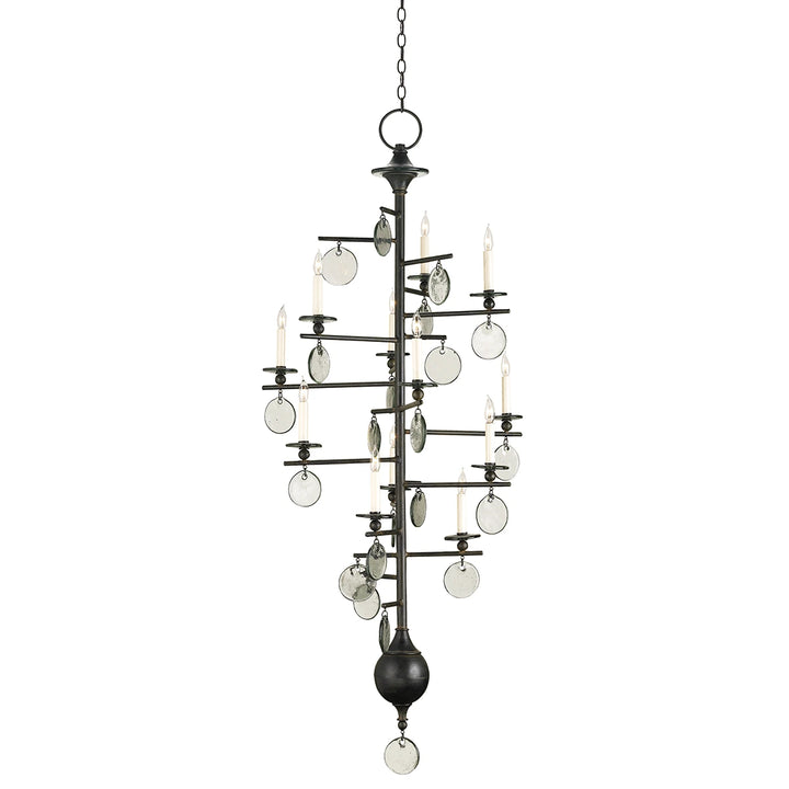 Sethos 12 Long Chandelier - Old Iron