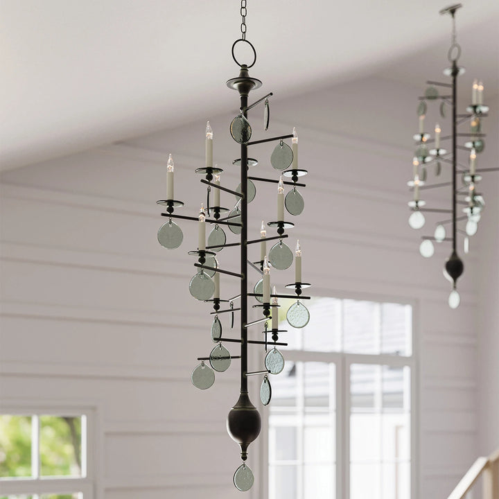 Sethos 12 Long Chandelier - Old Iron