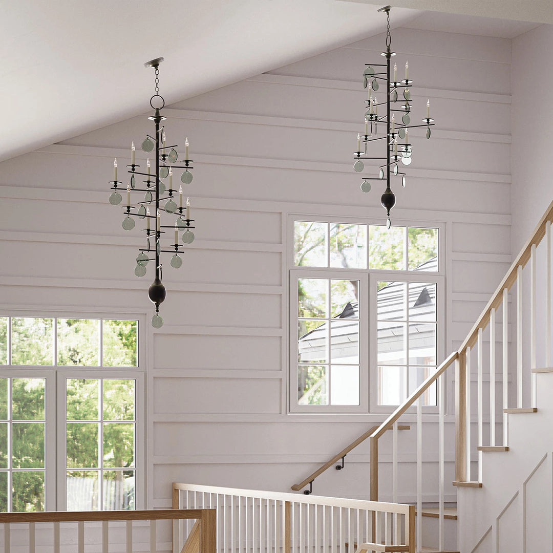 Sethos 12 Long Chandelier - Old Iron