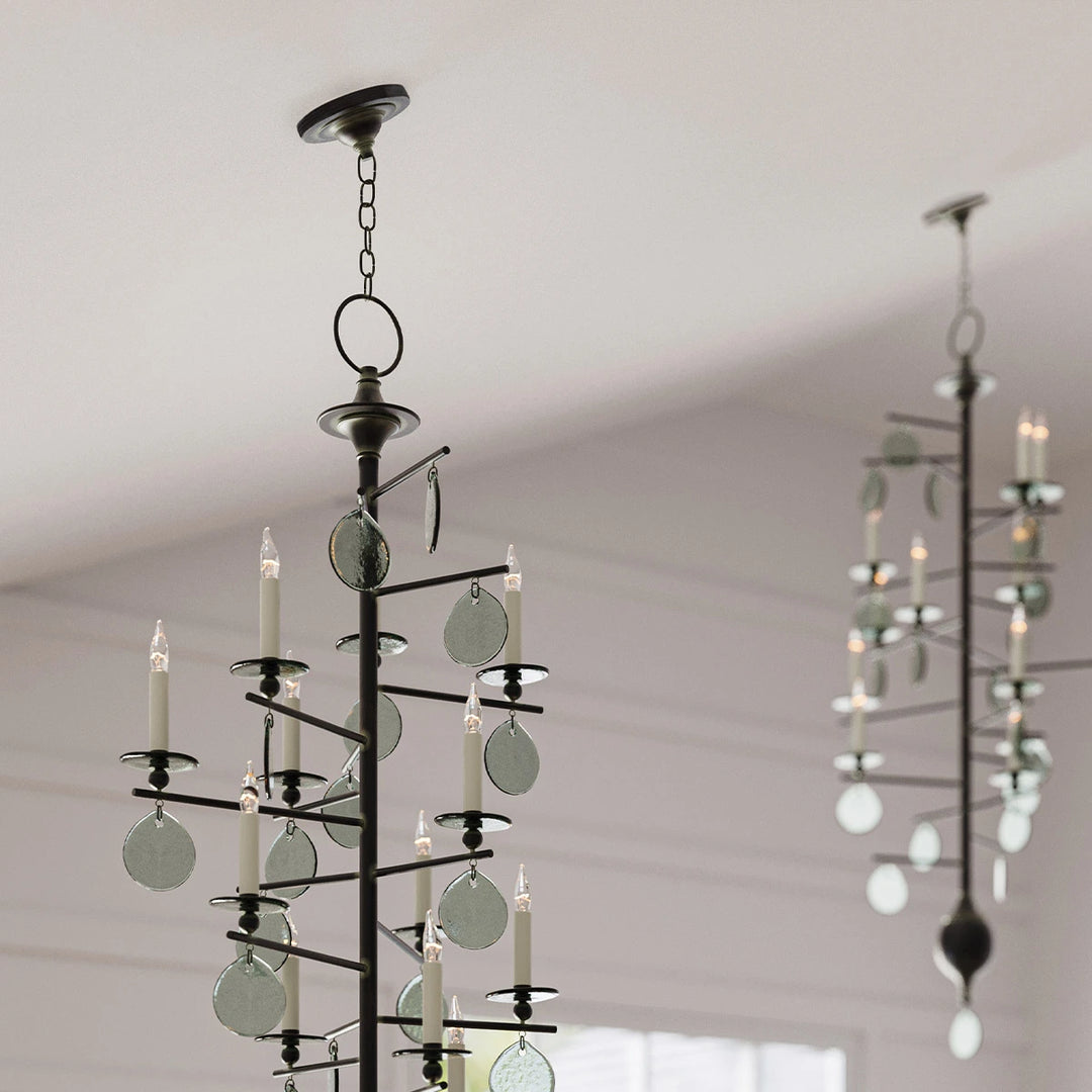 Sethos 12 Long Chandelier - Old Iron
