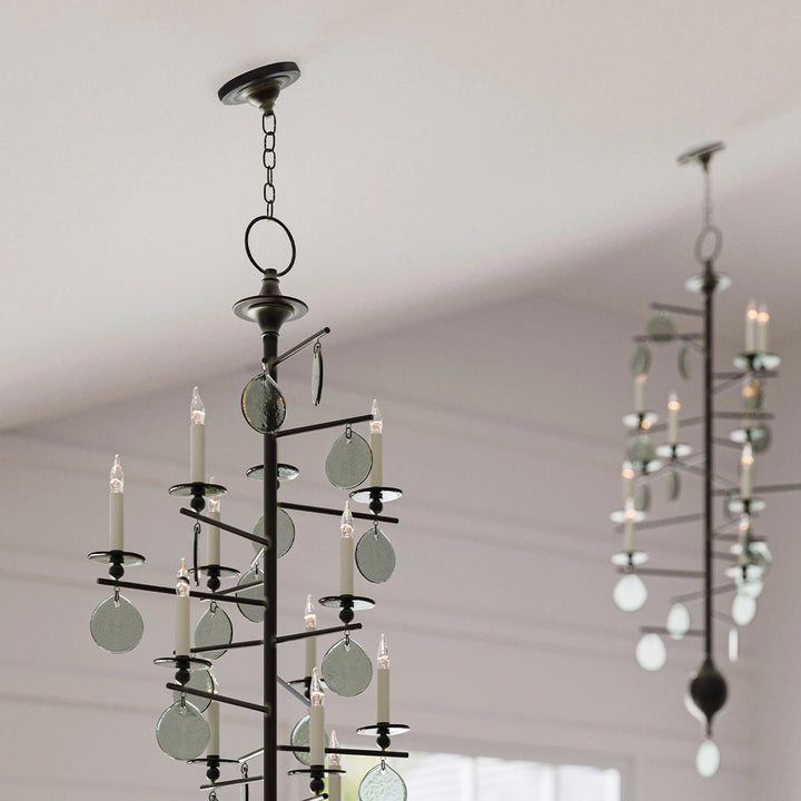 Sethos 12 Long Chandelier - Old Iron