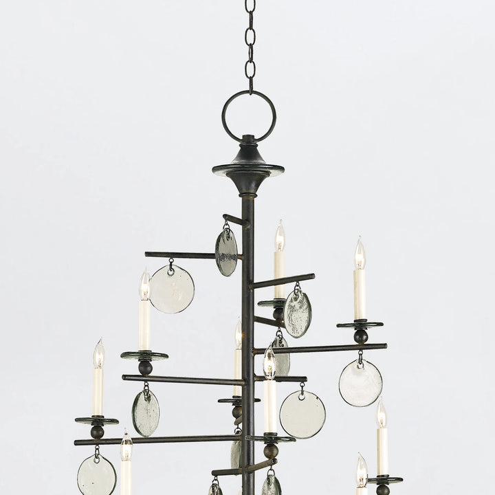 Sethos 12 Long Chandelier - Old Iron