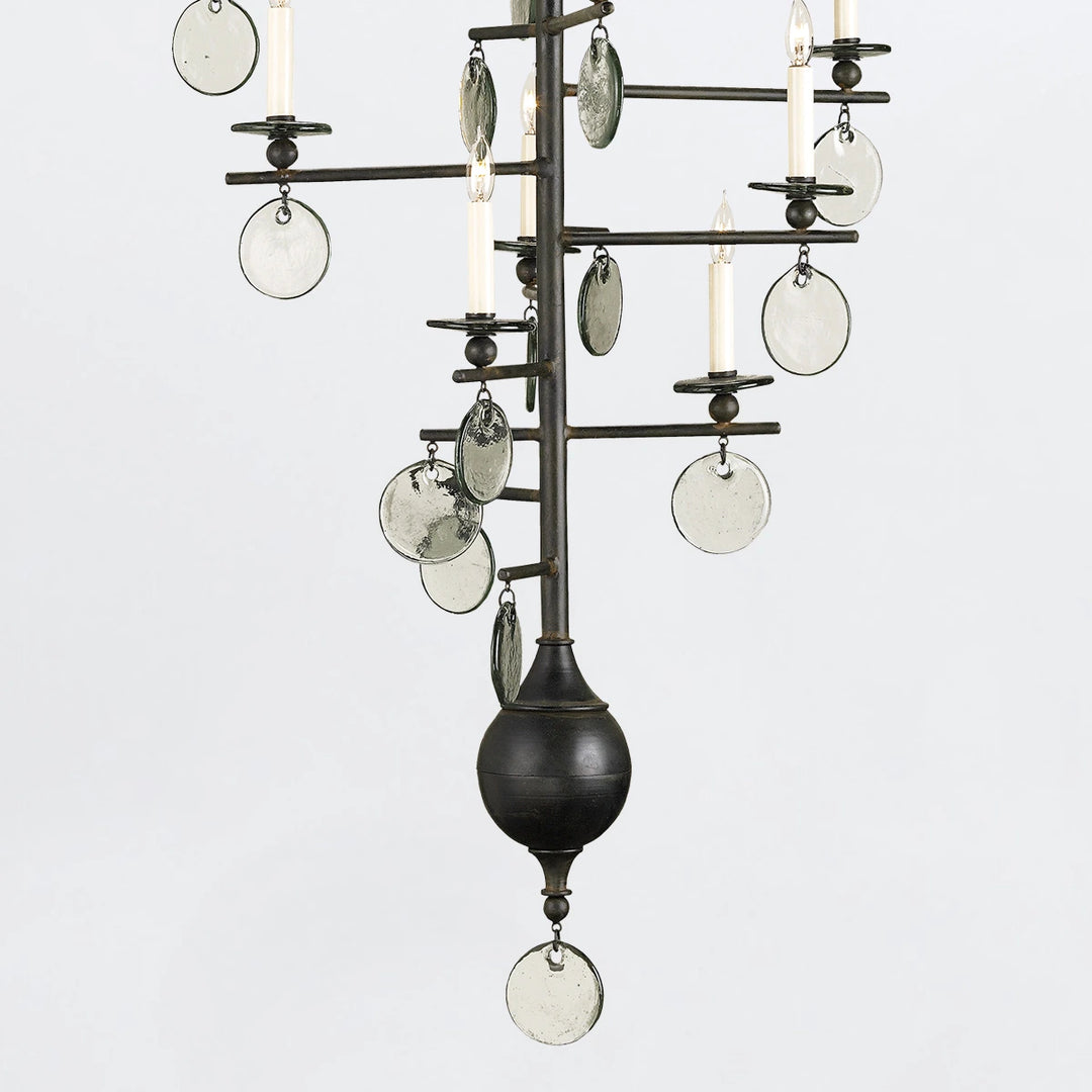 Sethos 12 Long Chandelier - Old Iron