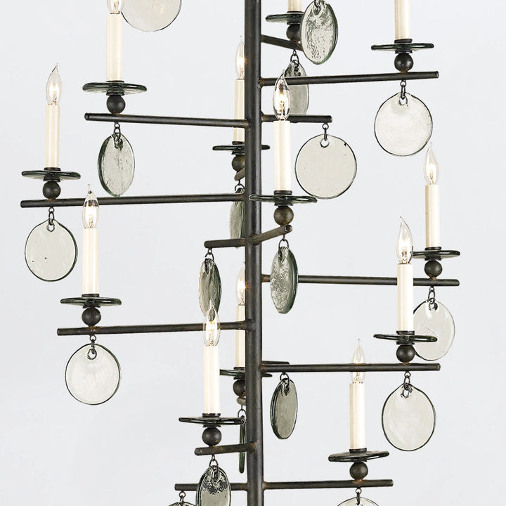 Sethos 12 Long Chandelier - Old Iron