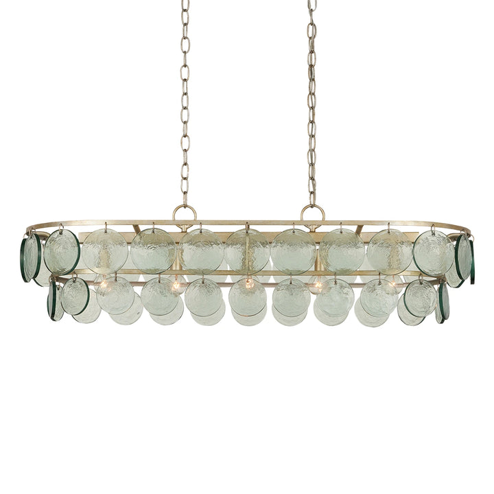 Settat 5 Chandelier - Silver Leaf