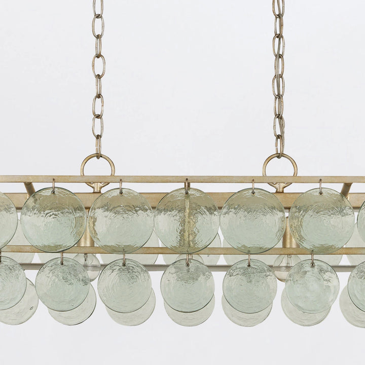 Settat 5 Chandelier - Silver Leaf