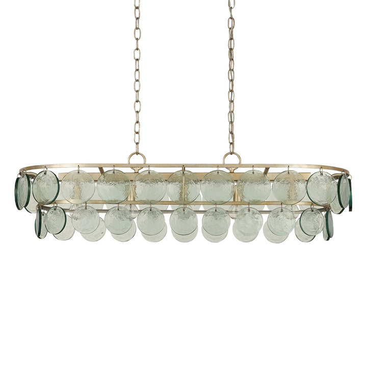 Settat 5 Chandelier - Silver Leaf