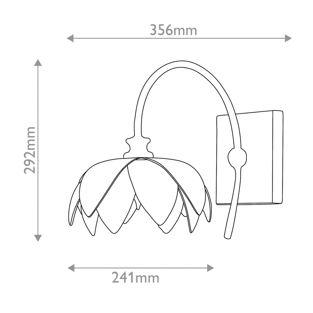 Sweetheart 1 Wall Light - Gesso White