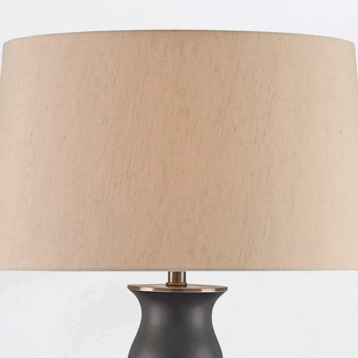Ultimo 1 Table Lamp - Matte Black & Antique Brass