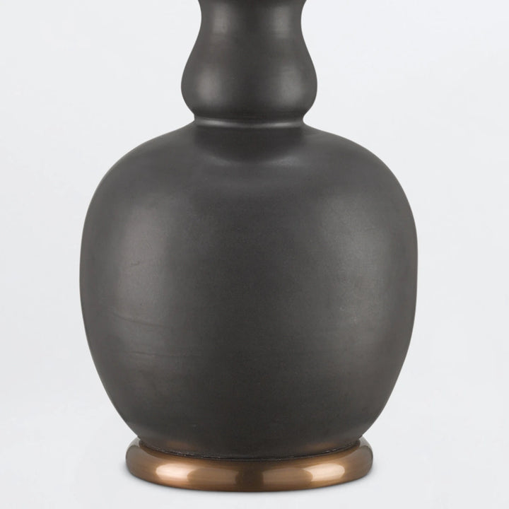Ultimo 1 Table Lamp - Matte Black & Antique Brass