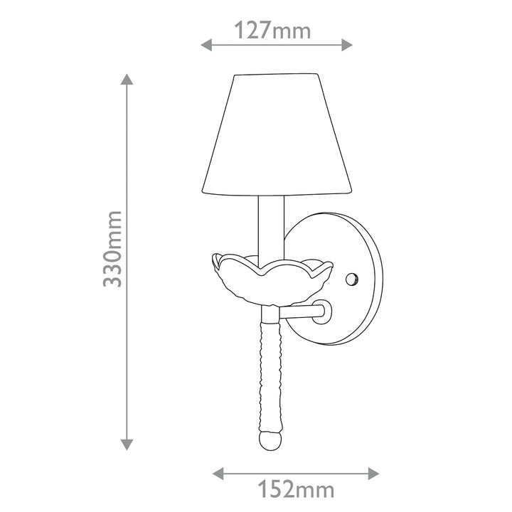 Vichy 1 Wall Light - Contemporary Gold Leaf