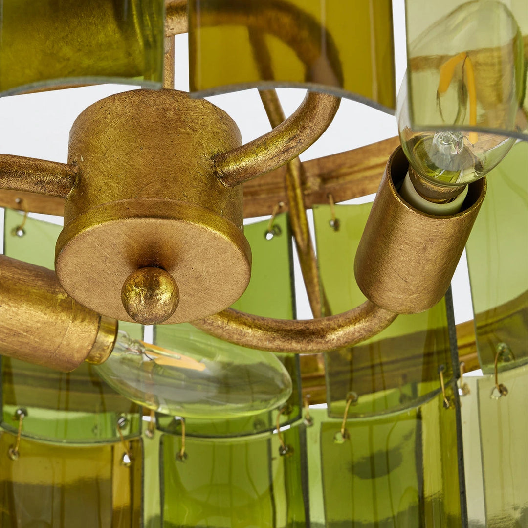 Vintner 3 Semi-Flush - Contemporary Gold Leaf