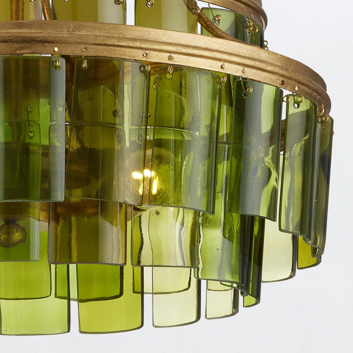 Vintner 3 Semi-Flush - Contemporary Gold Leaf