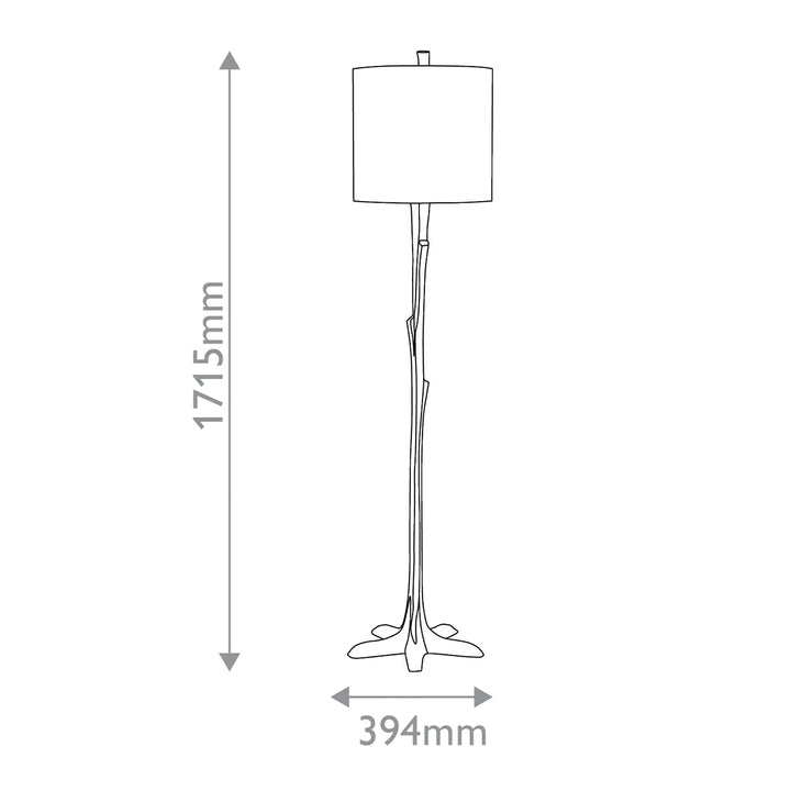 Zephyrus 1 Floor Lamp - Portland & Faux Bois