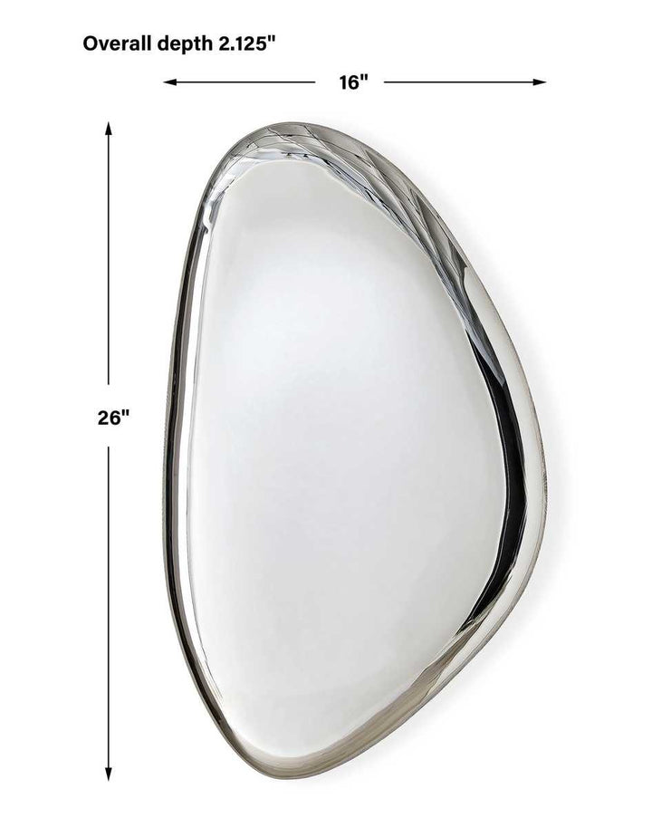 Jelly Bean Wall Sculpture - Silver