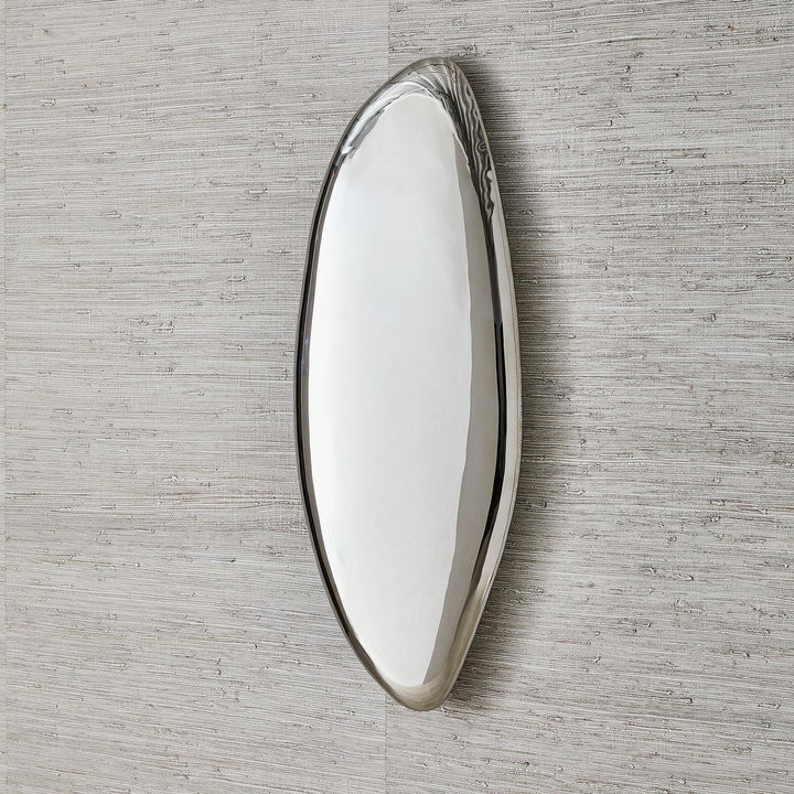 Jelly Bean Wall Sculpture - Silver
