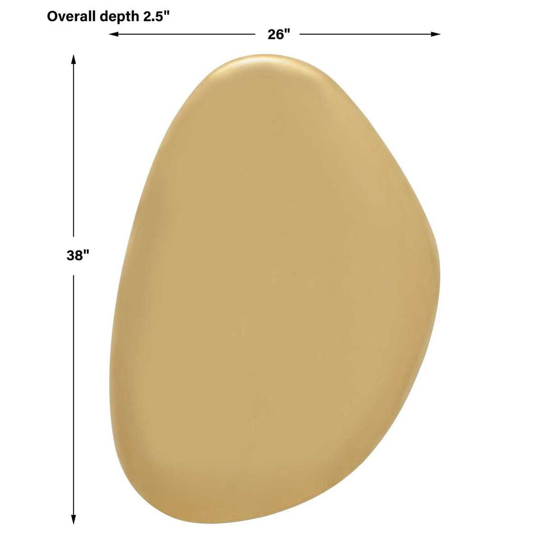 Jelly Bean Wall Sculpture - Gold