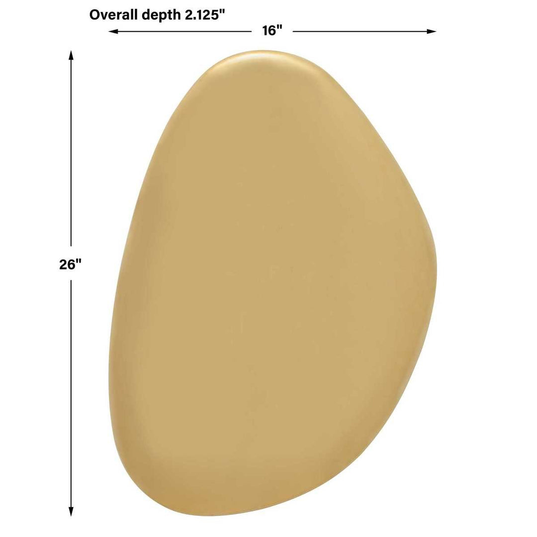 Jelly Bean Wall Sculpture - Gold