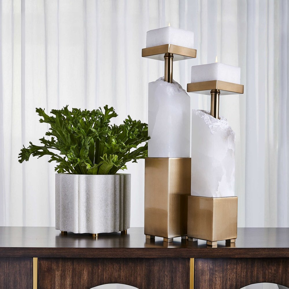 Black Label Ebena Set of 2 Candle Holders Uttermost 3