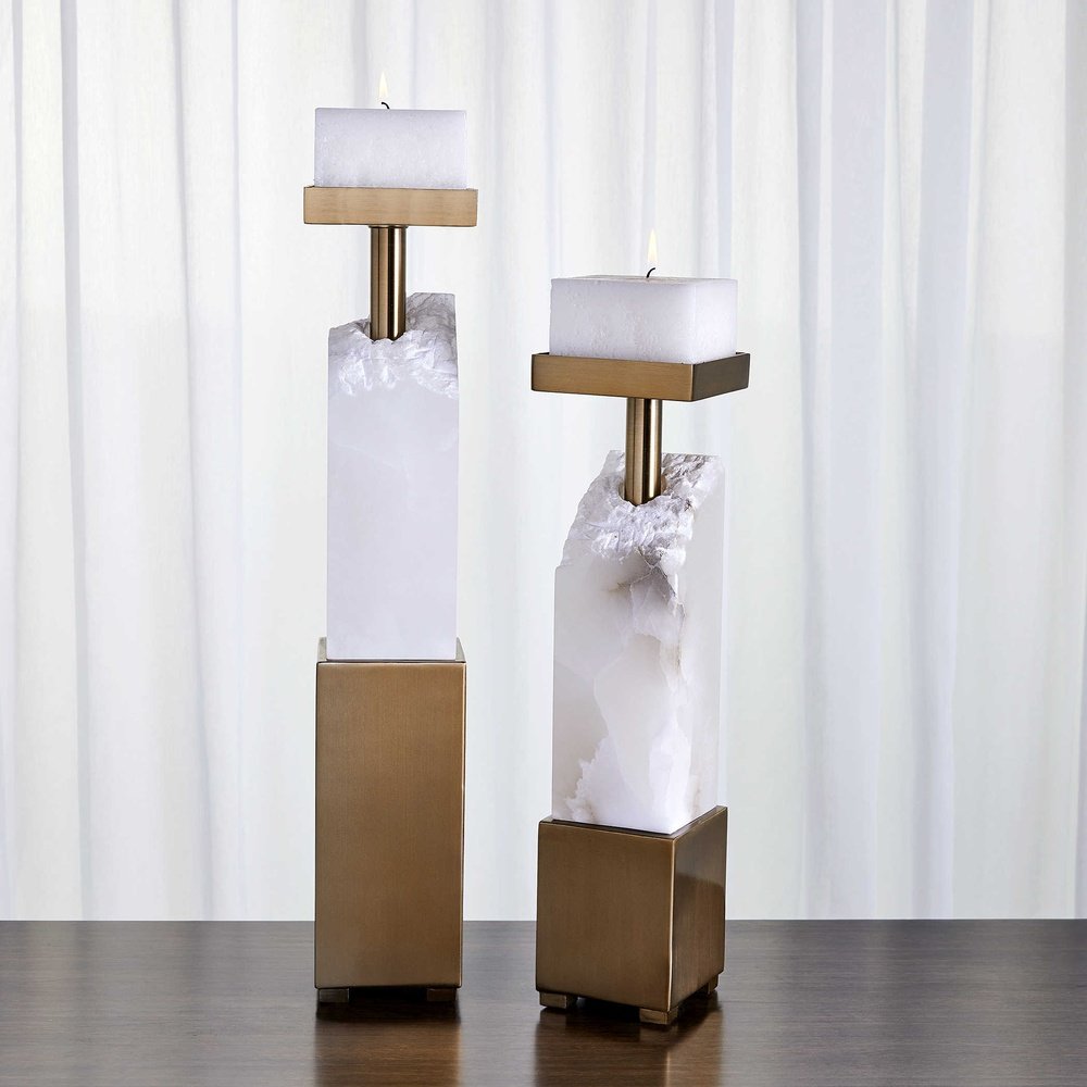 Black Label Ebena Set of 2 Candle Holders Uttermost 2