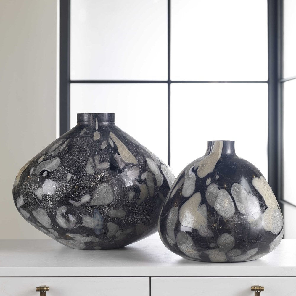 Uttermost Black Label Pebble Vase - Small
