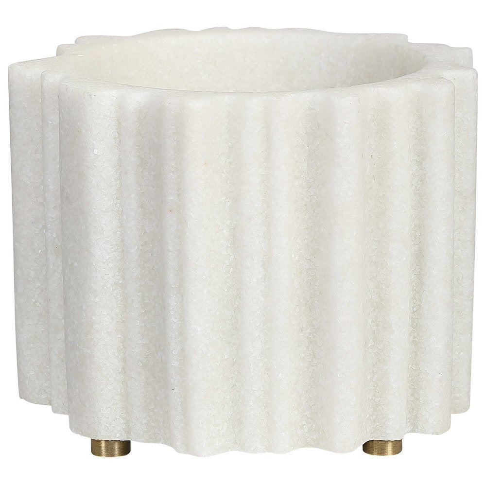 Black Label Ripple Round Planter Uttermost 3