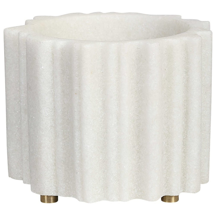 Black Label Ripple Round Planter Uttermost 3