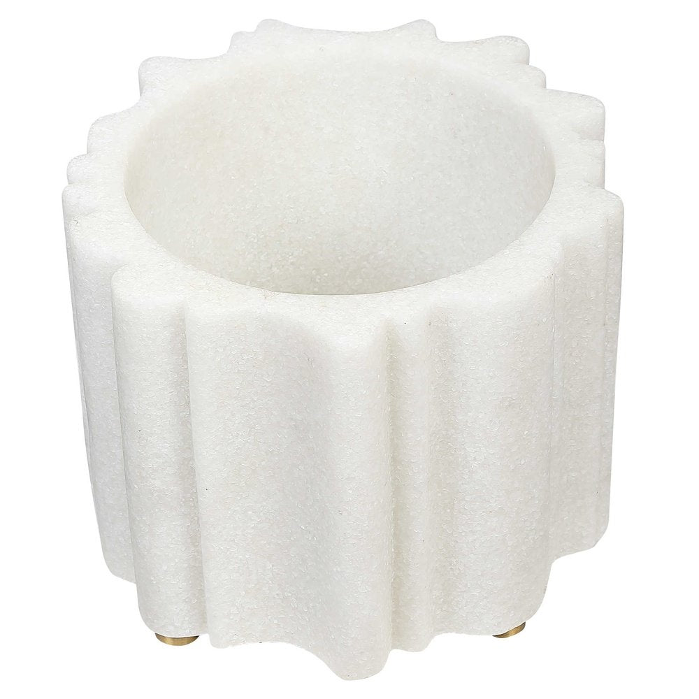 Black Label Ripple Round Planter Uttermost 4