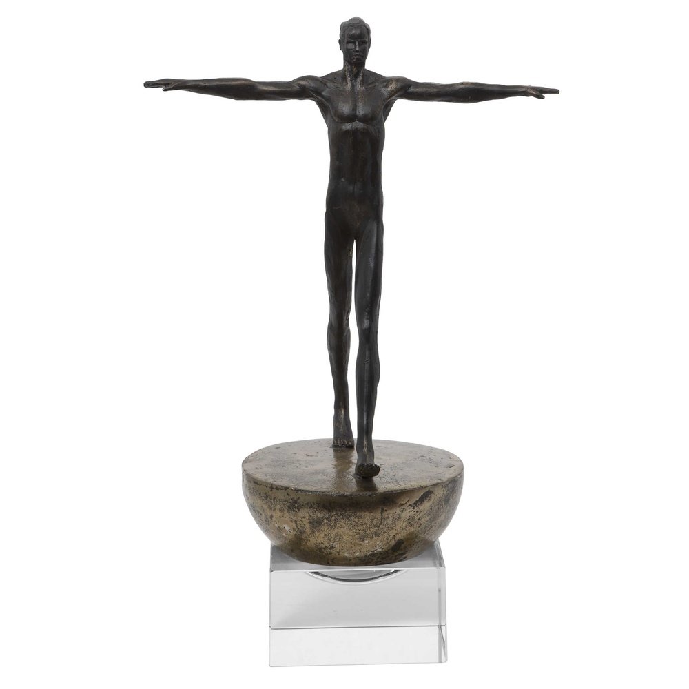 Uttermost Black Label Man Finding Balance Sculpture